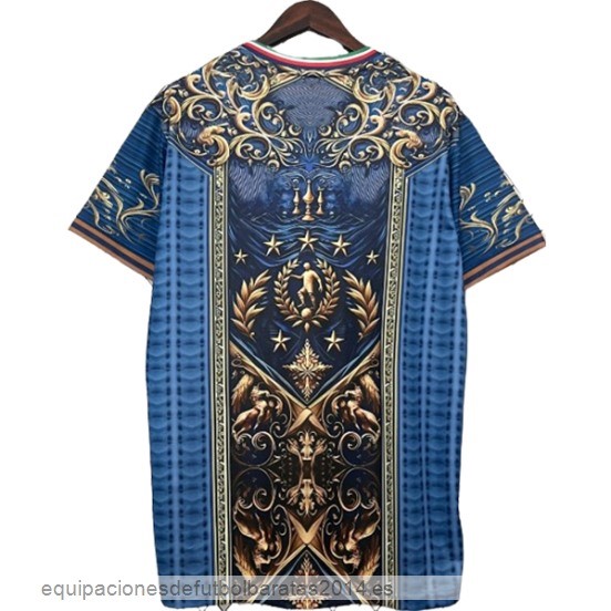 Nuevo Tailandia Especial Camiseta Italia 2024 Amarillo Azul Baratas